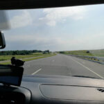 On the highway from Kaliningrad to the Polish border